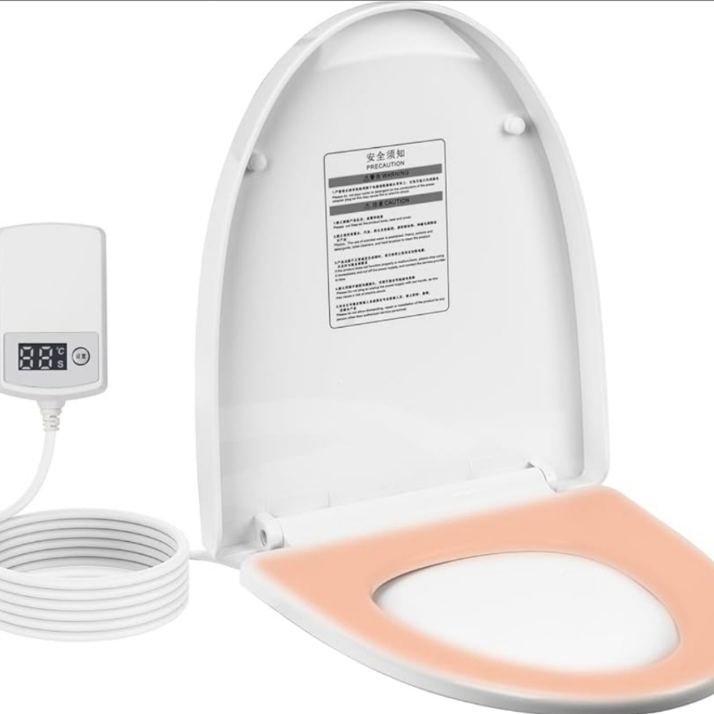Electric Heated Toilet Seat - White